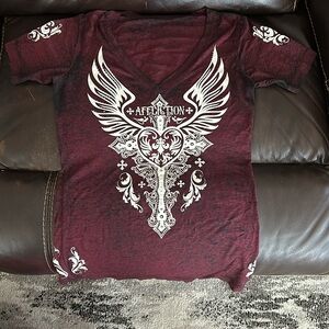 Like new Woman’s Affliction shirt large